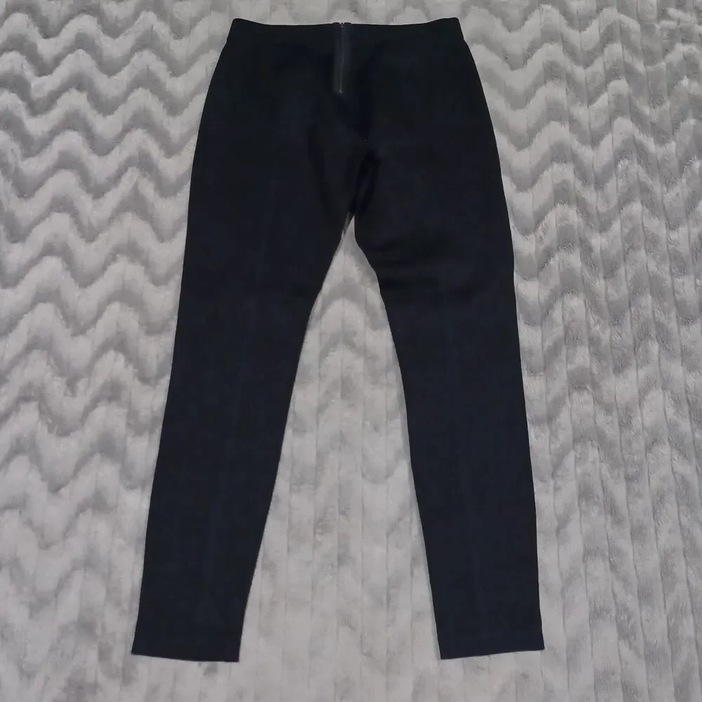 J Crew Womens Size 6 Black Flat Front Elastic Waist Skinny Career Pants